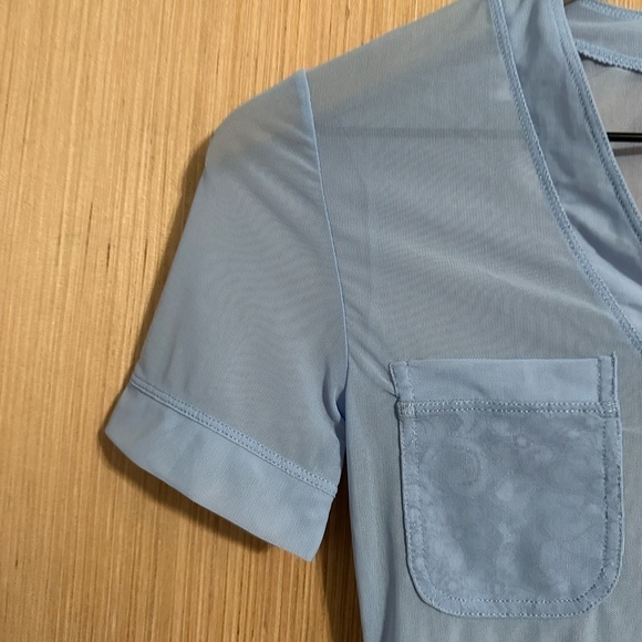 We Are HAH BLUE Body Glove Stretch-mesh Bodysuit, Size XS (v) - Picture 4 of 11